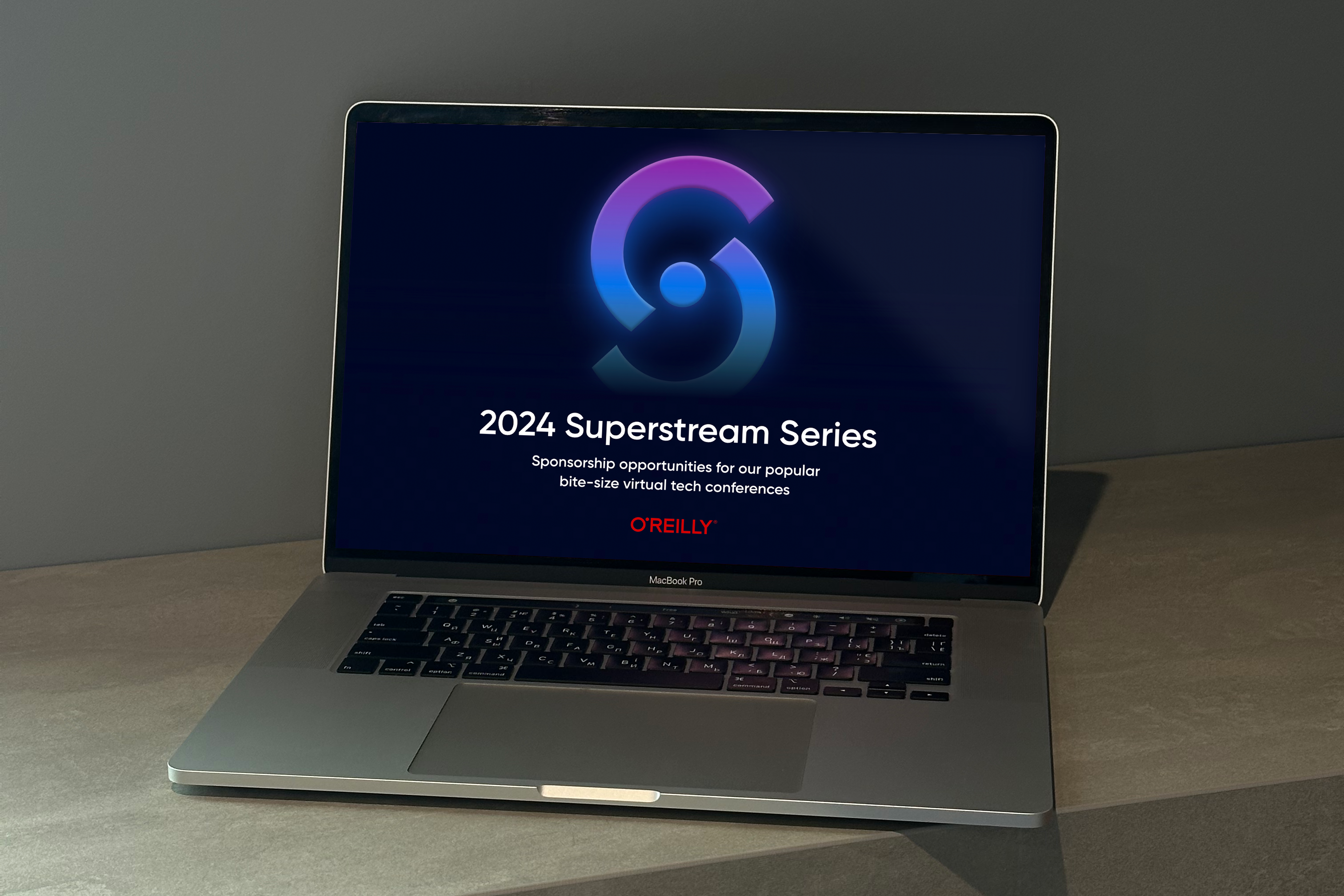 mockup picture of O'Reilly Media Superstream page